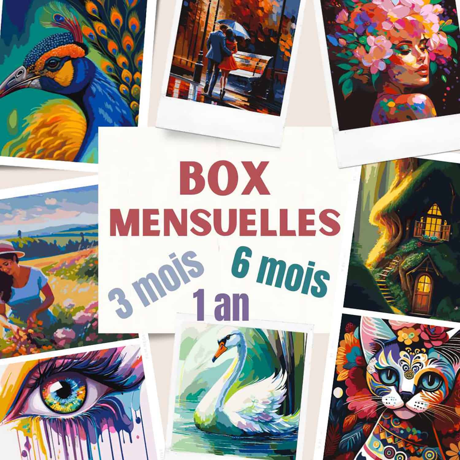 Abonnements Box mensuelle Peinture par Numros